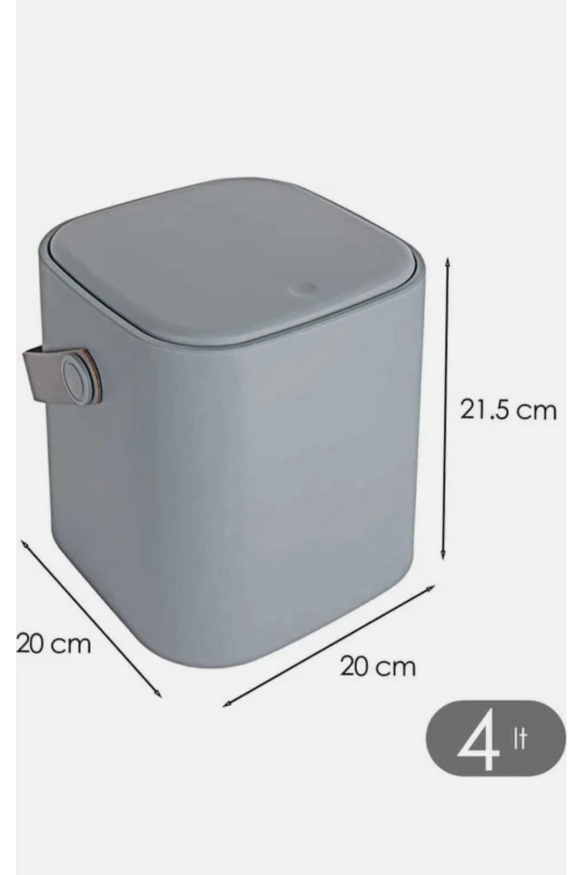 4 lt antrasit sihirli çöp kovası