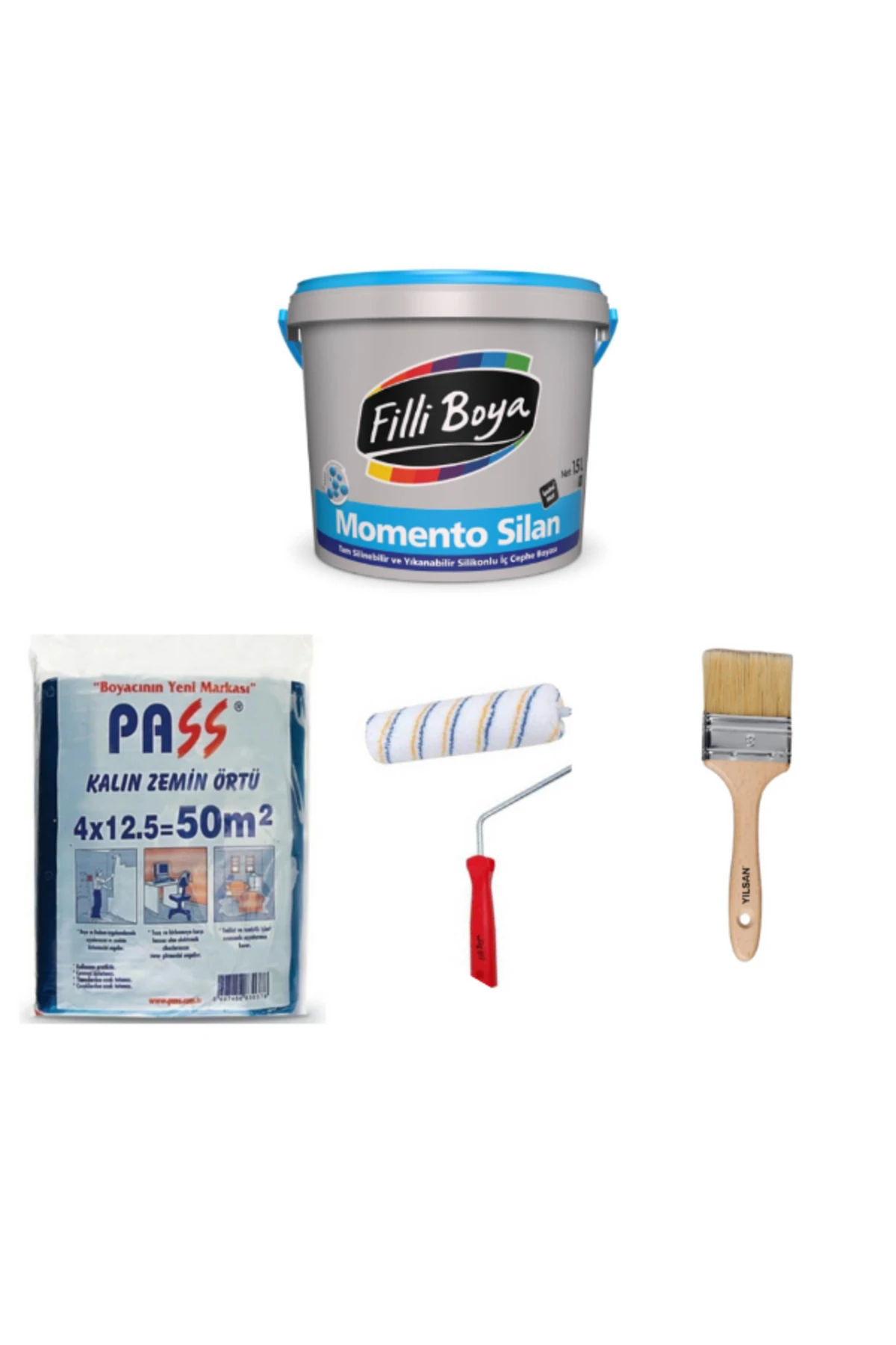 Momento Sılan 15 Lt Rulo -Fırça -Kalın Zemin Örtüsü