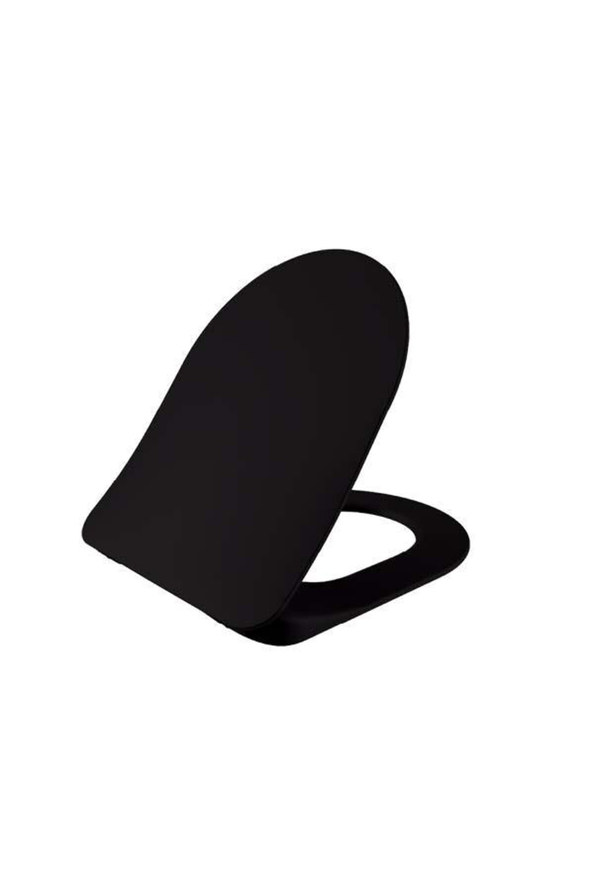 FE322 Free Asma Klozet Rim-Off Siyah Mat + Duck Y.K Siyah Mat Kapak