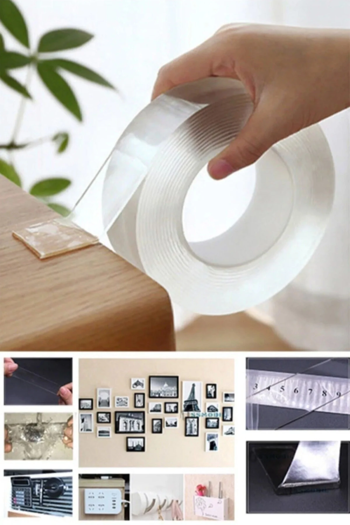 Yüksek Mukavemetli Çift Taraflı Doku Bandı Bant-nano Teknolojili-süper Güçlü Bant