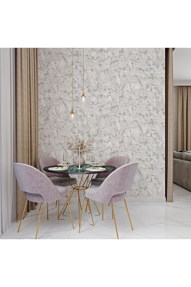 ROKA 23103-1 Modern Mermer Desenli Duvar Kağıdı 16,5 m2
