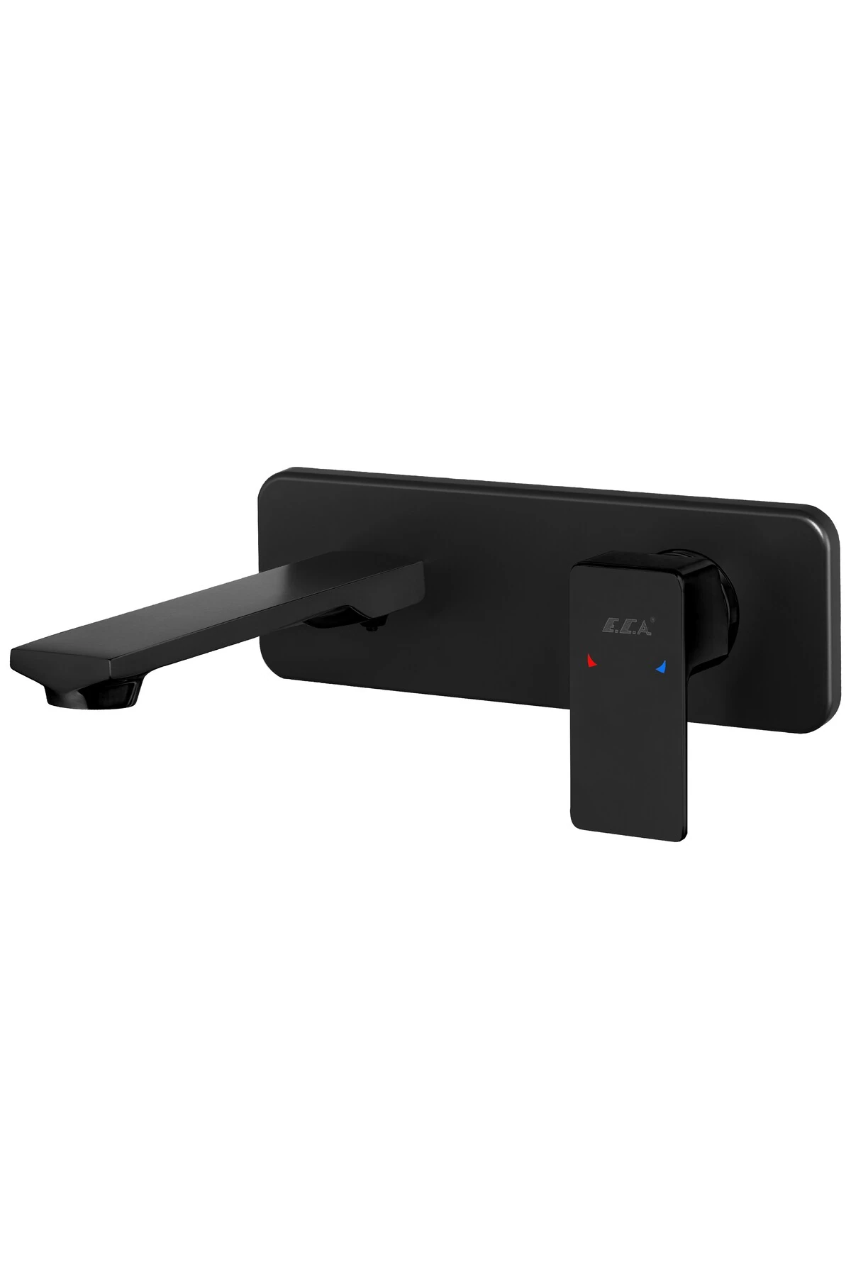 Royal Ankastre Lavabo Bataryası Sıva Üstü Ve Sıva Altı Grubu Tek Rozet Mat Siyah