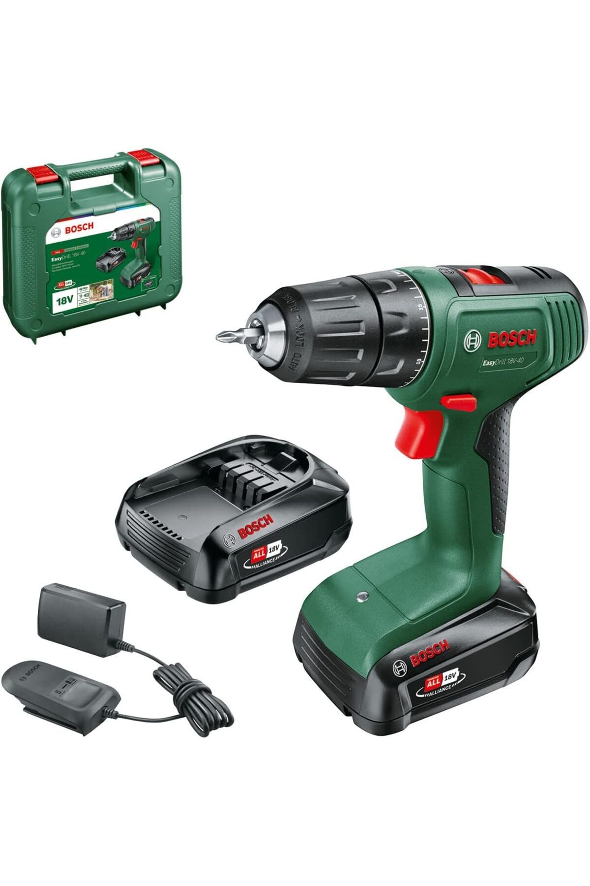 BOSCH Easydrill 18v-40 2.0ah Çift Akülü Matkap - 06039d8005