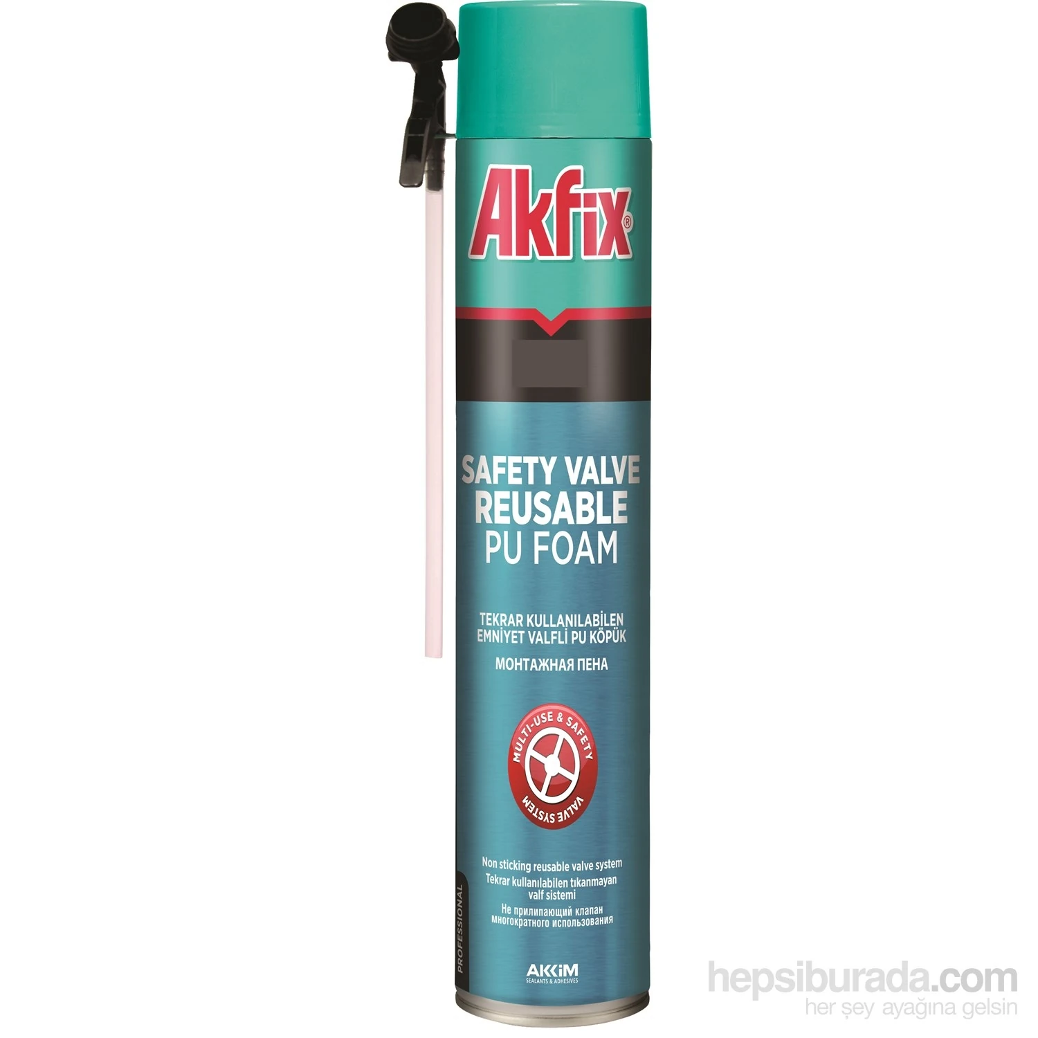 Tekrar Kullanılabilen Valfili Poliüretan Köpük 850 Gram 423491