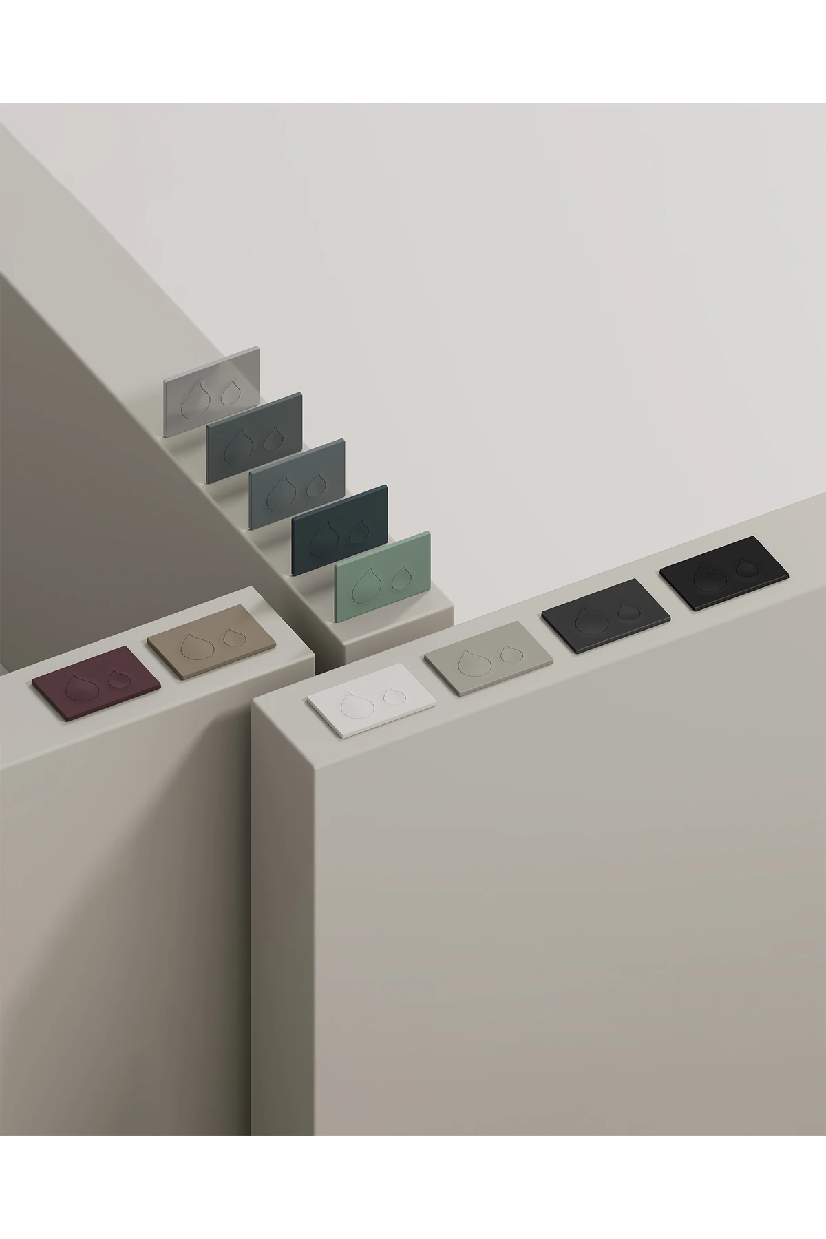 Bloom Mat Cool Grey Boyalı Kumanda Panel