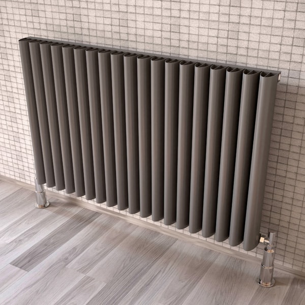 Albite Serisi Dizayn Radyatör 600 x 600 11 Dilim Antrasit