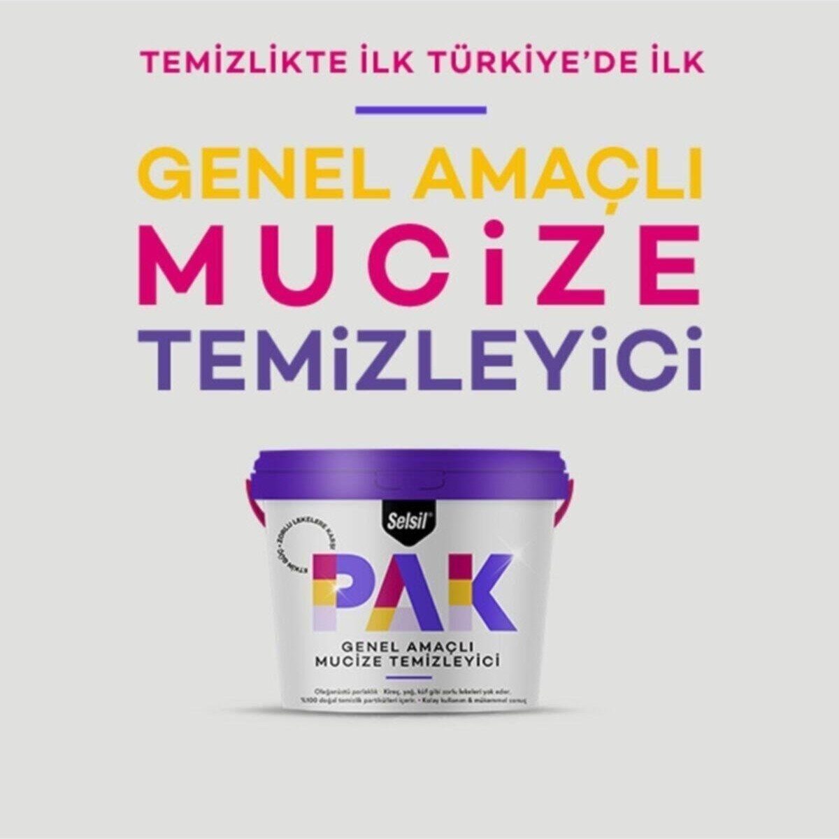 Pak Genel Amaçlı Mucize Temizleyici  Pak