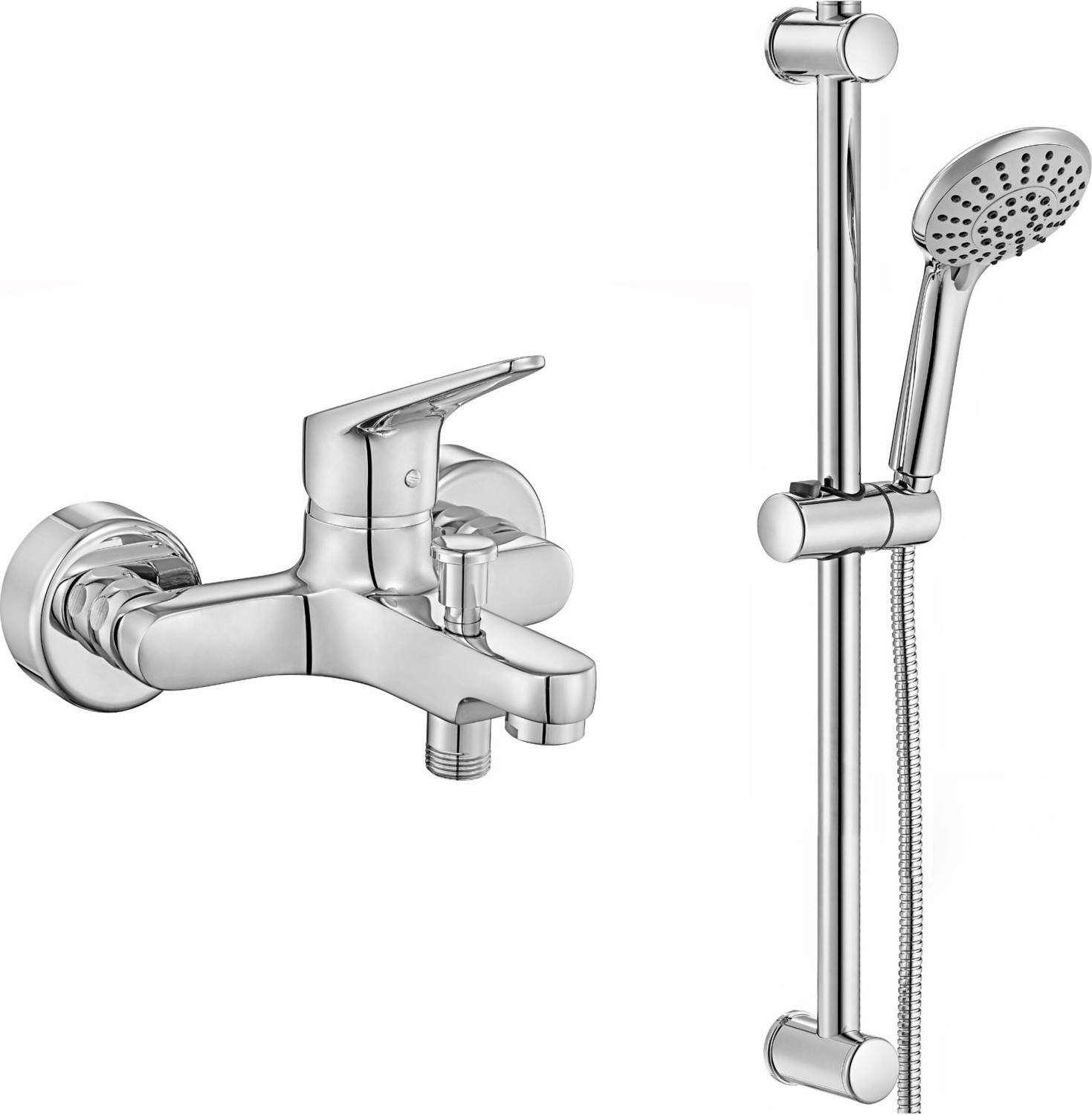 Eca Spylos Banyo Bataryası + Eca Logica Sürgülü Duş Seti Üst Takımı