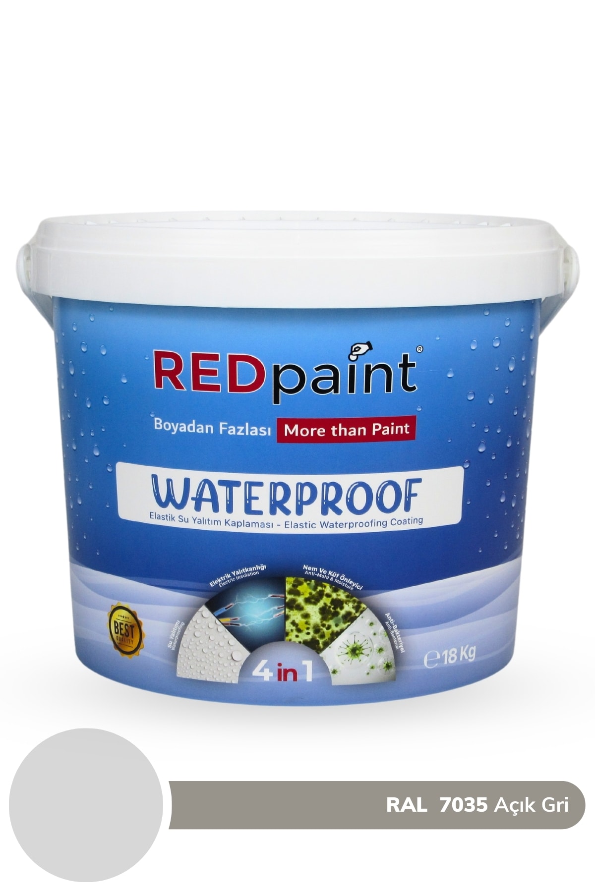 Waterproof Elastic ( Elastik Su yalıtım Kaplaması ) Likit Su Yalıtım Malzemesi 18kg