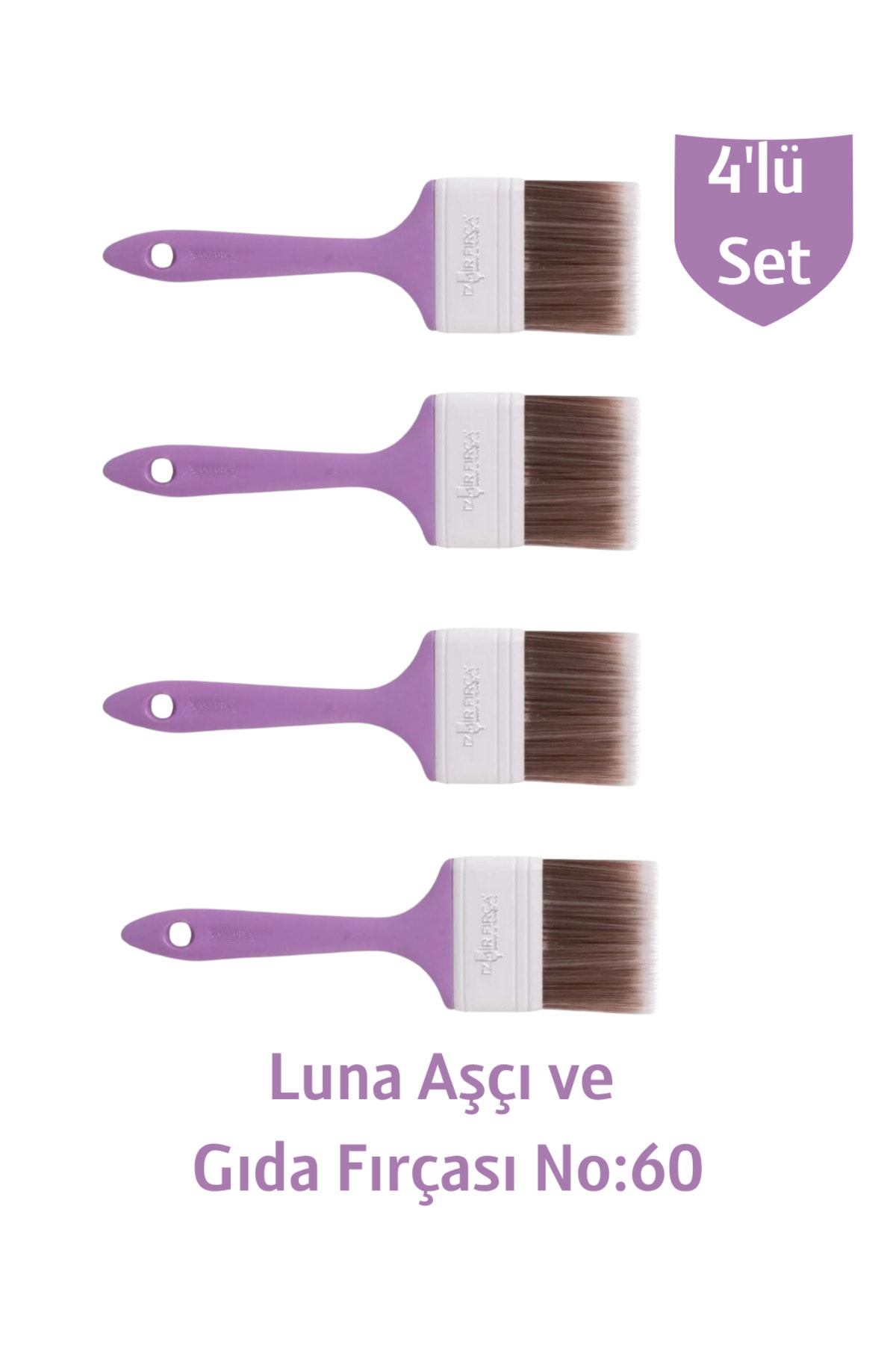 Luna Aşçı Ve Gıda Fırçası No:60 4'lü