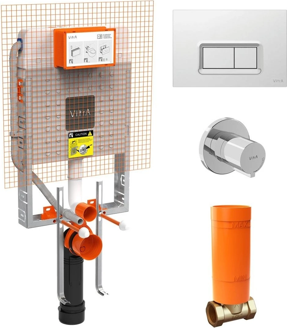 V8 800-1868 Asma Klozetler İçin Gömme Rezervuar Seti