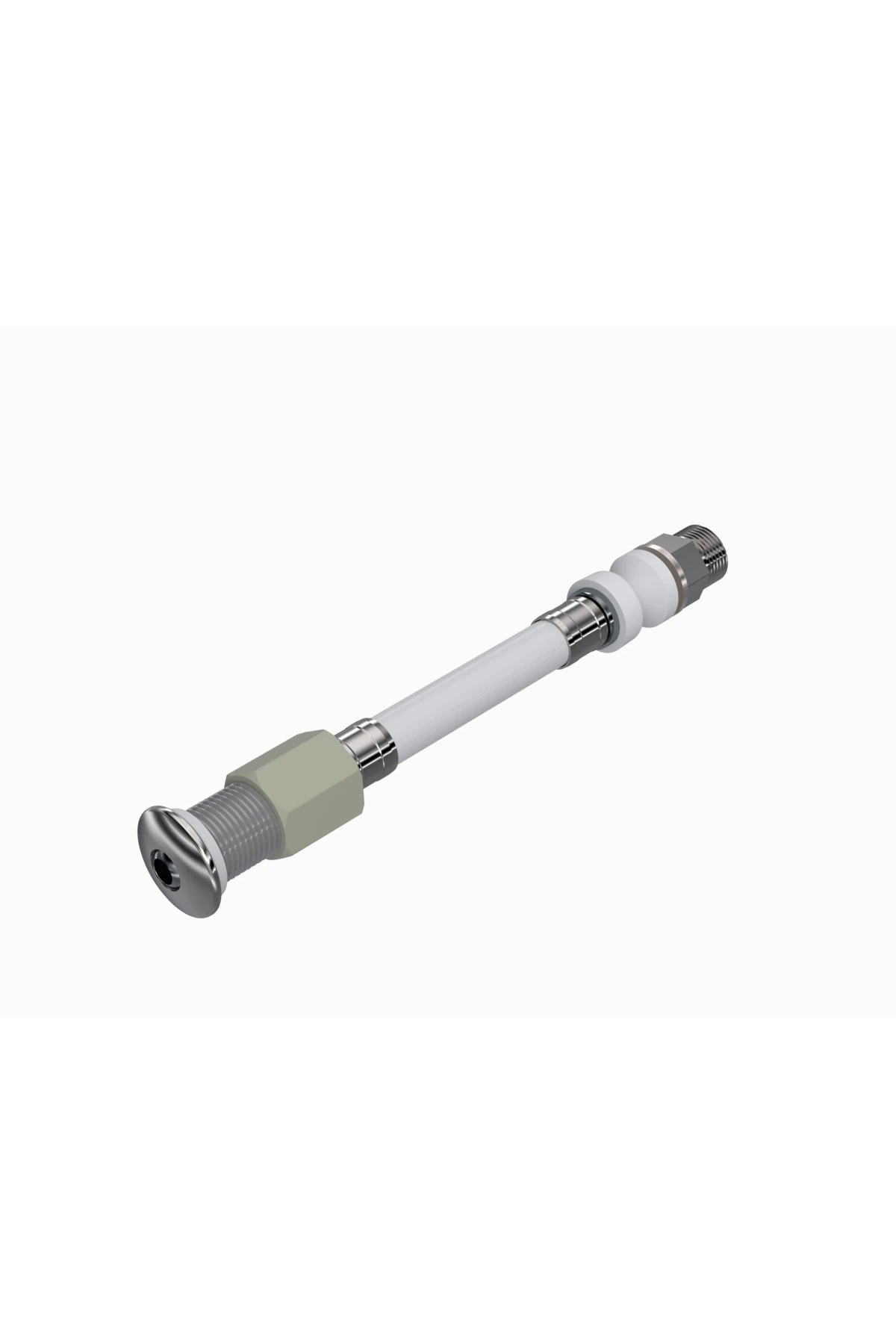 ESNEK TAHARET BORUSU-SOMUNLU Ø26 KÜRESEL UÇLU RAKORLU 90 MM