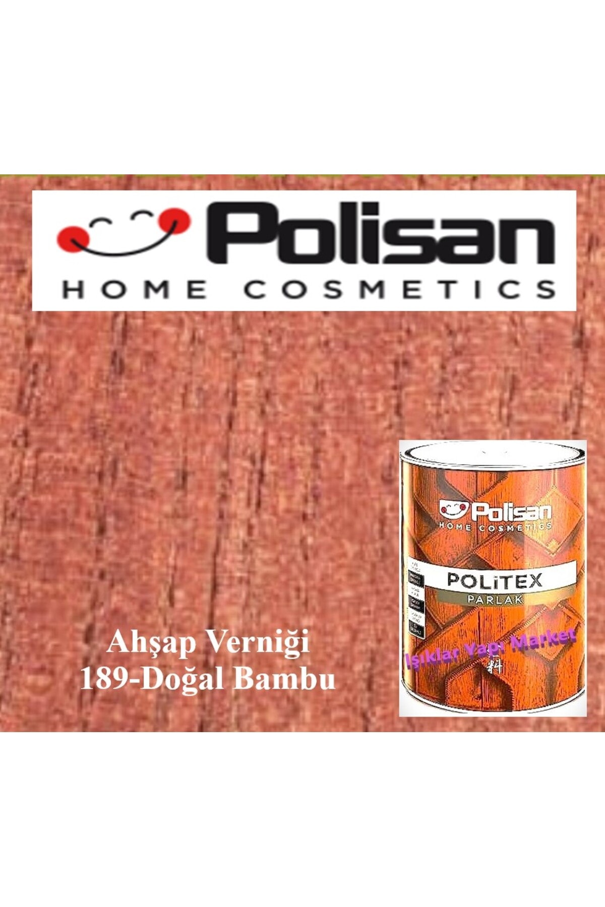 Ahşap Verniği-vernik-politex Lux Vernikli Parlak -doğal Bambu -0,75lt.