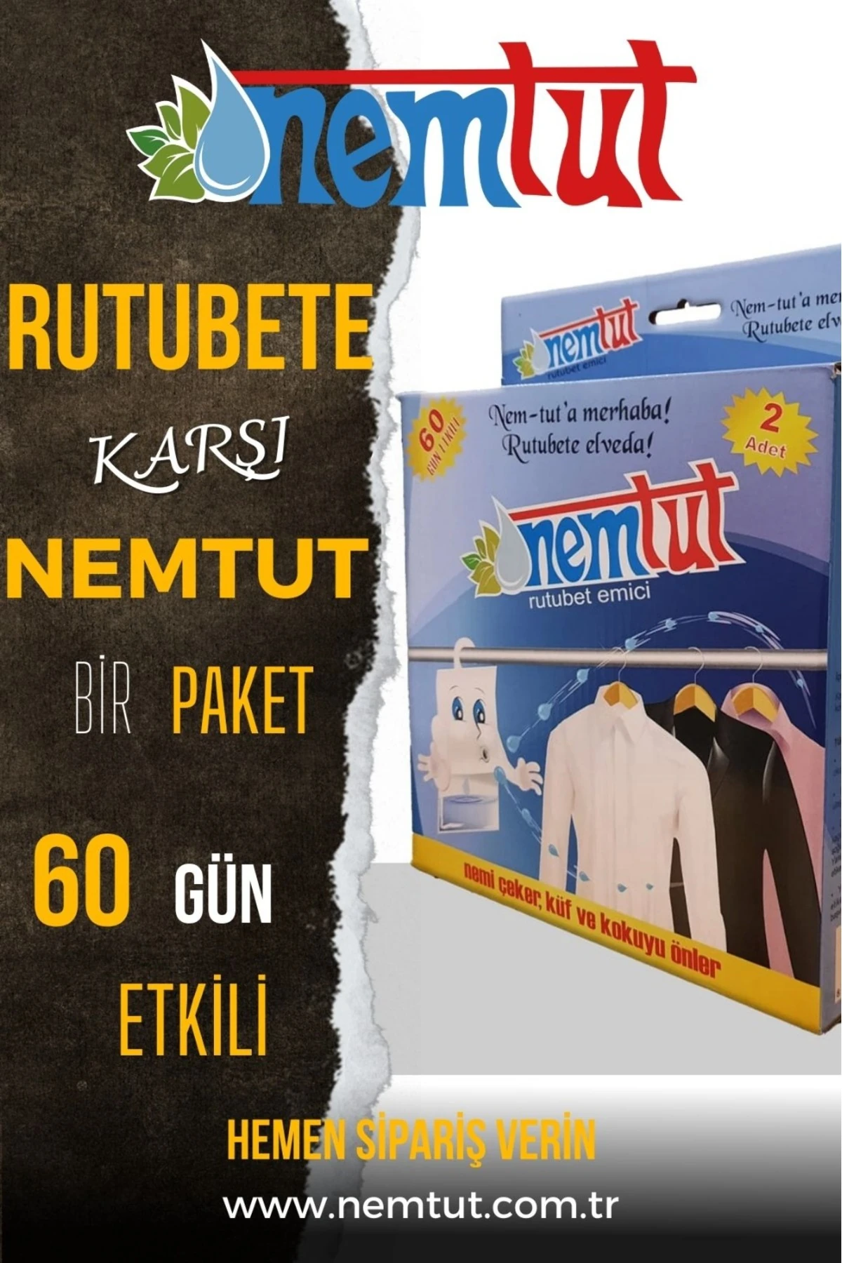 Nem Tutucu Alıcı Rutubet Giderici Önleyici Korozyon Önleyici Koku Giderici 1 Kg 1 Kutu 2 Paket