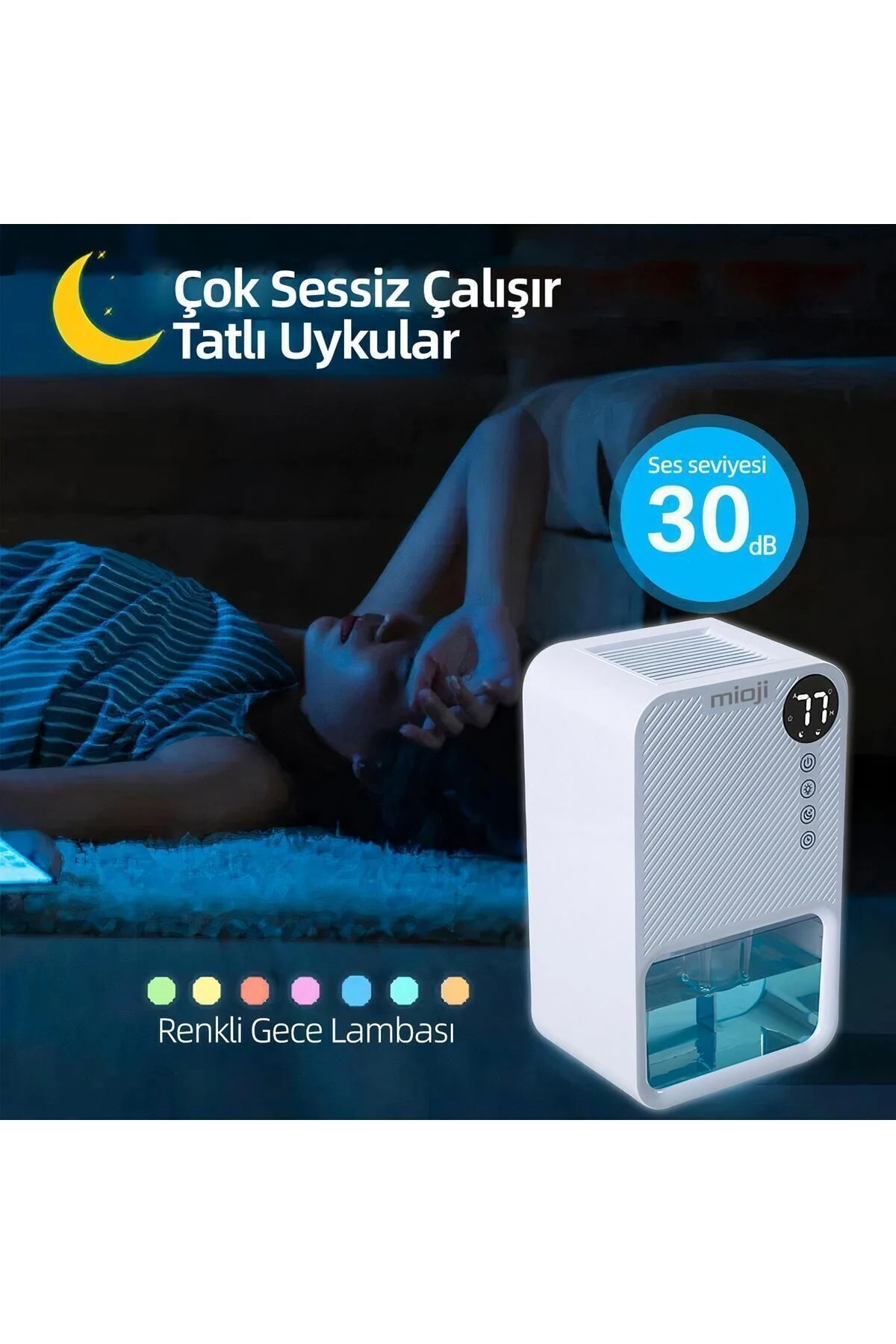 Mio 30NEC 1100ml Nem ve Rutubet Giderici Hava Cihaz - Beyaz