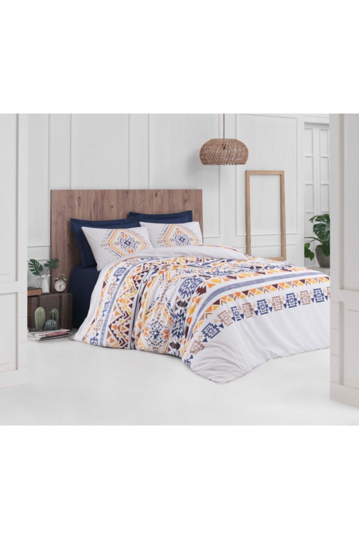 Creaforce Çift Kişilik Nevresim Takımı Ethnic Indigo