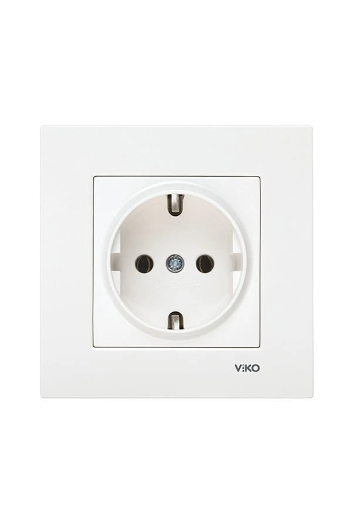 Karre Topraklı Priz Beyaz (çerçeve Dahil Değil)