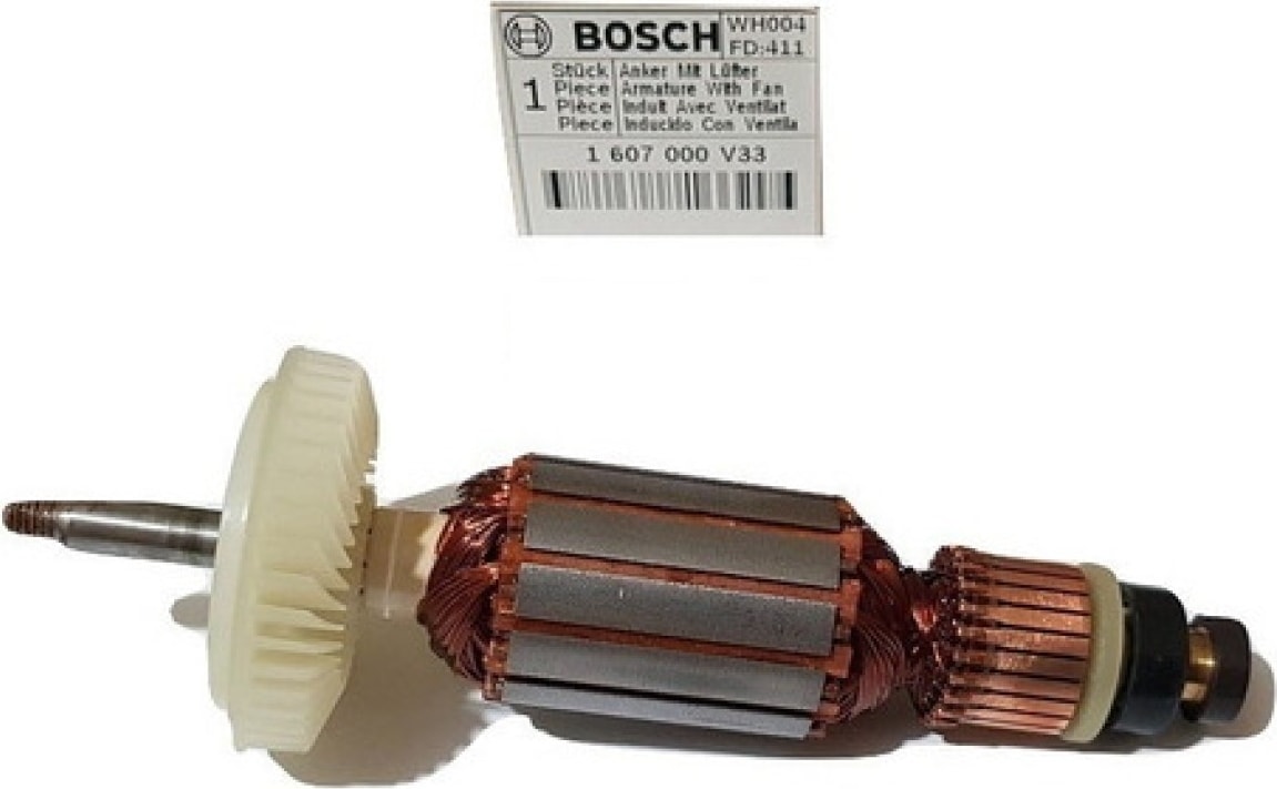 BOSCH Gws 15-125 Cı / Gws 15-125 Cıe / Gws 15-125 Cıt Fanlı Endüvi Armatör Rotor Kollektör 230V
