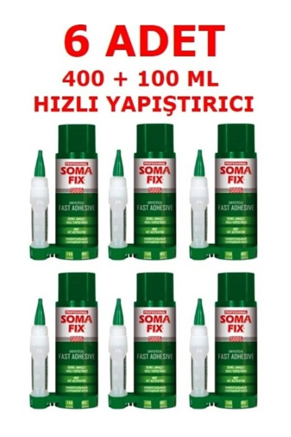 SOMAFİX S665 (6 AADET) MDF HIZLI YAPIŞTIRICI 400 ML