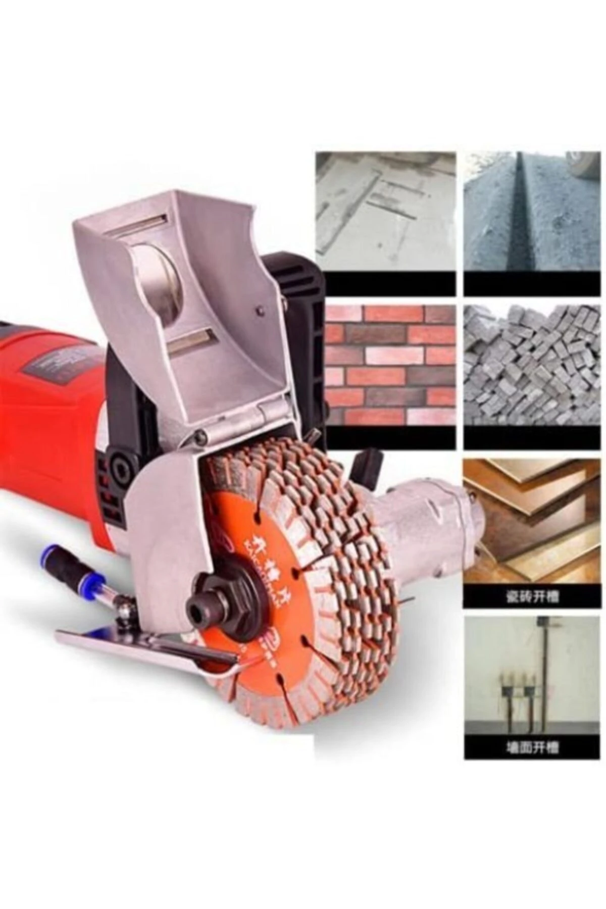 Elektrikli Duvar Oluk Makinesi Kanal Açma Kesme Yerleştirme Makinesi 40 mm 4 kw 2600 Watt 4.5 kg