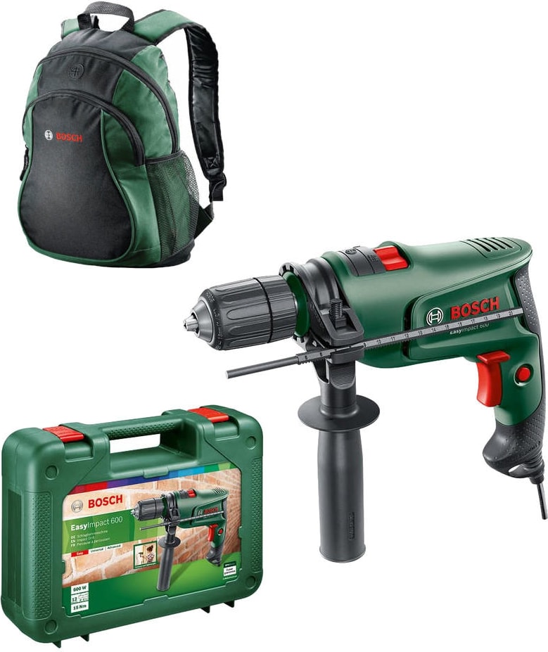 Easyımpact 600 13MM 600 Watt Darbeli Matkap + Sırt Çantası - 0603133000