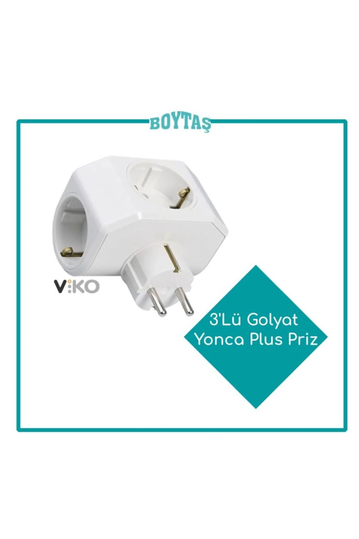 3 LÜ GOLYAT YONCA PLUS TOPRAKLI PRİZ