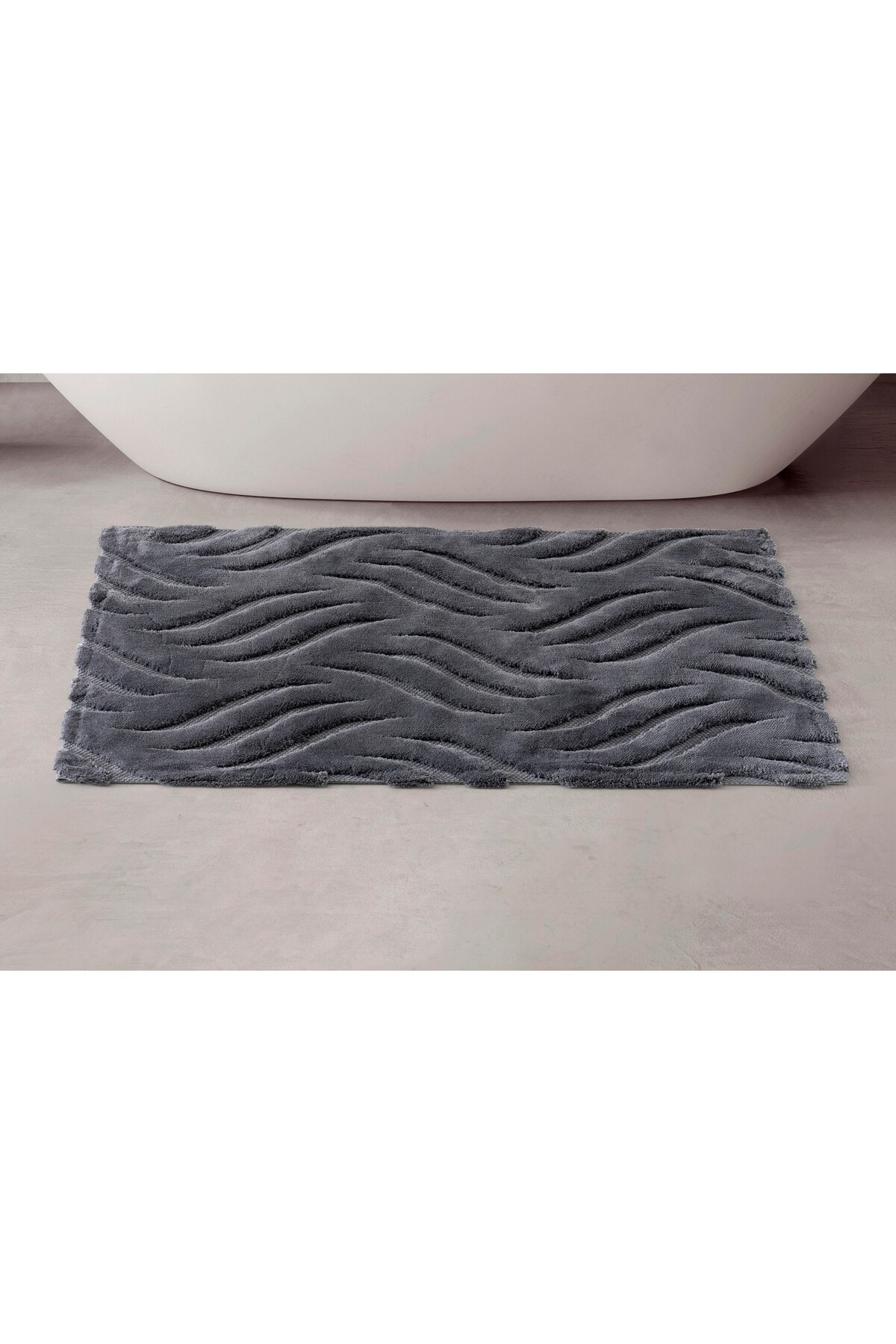Pamuklu Paspas Skay Koyu Gri 60x100