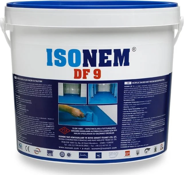 Isonem Df 9 Islak Hacim Su Yalıtımı 18 kg