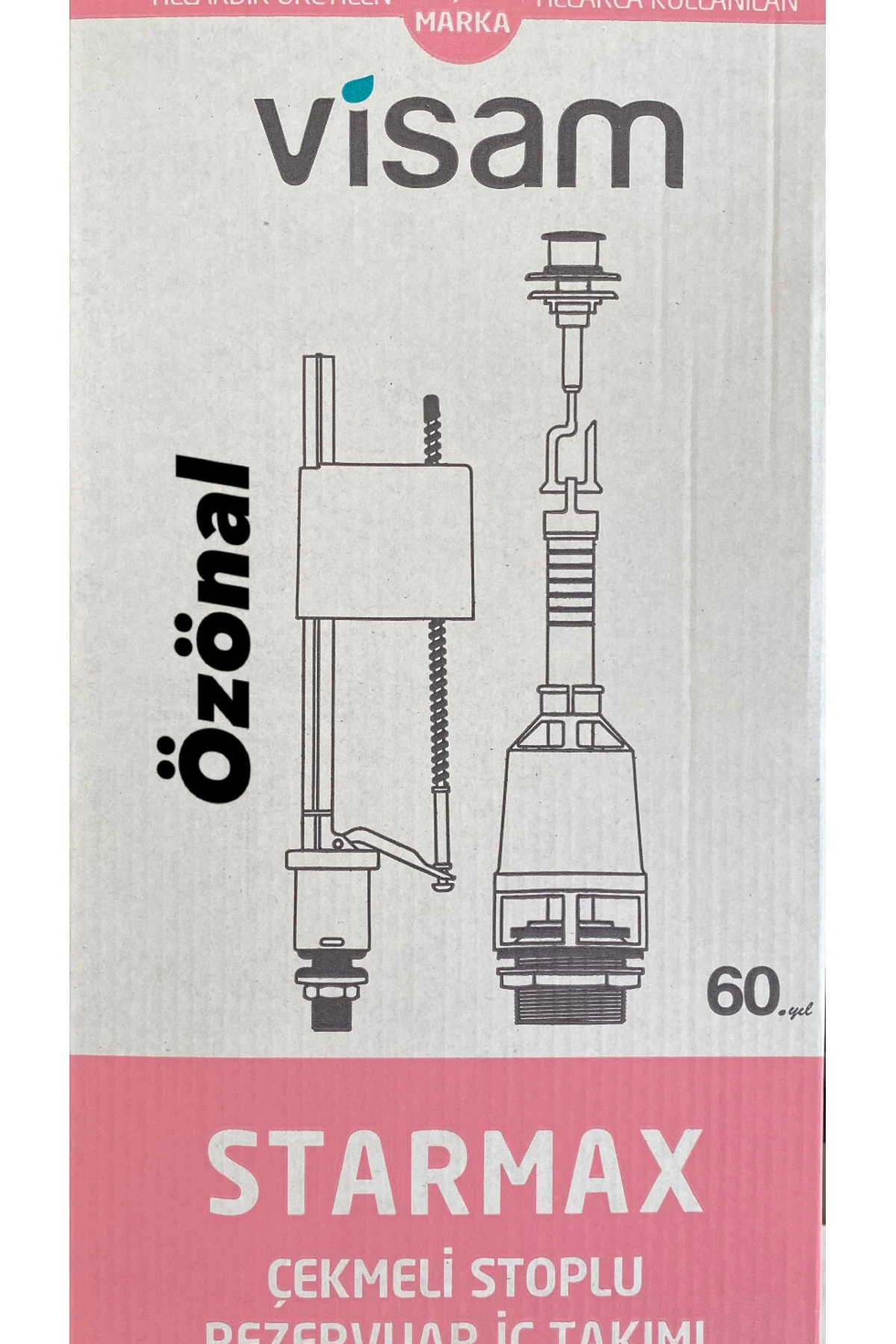 Starmax Çekmeli Stoplu Rezervuar Klozet Iç Takımı Zeplin Flatör 608-001