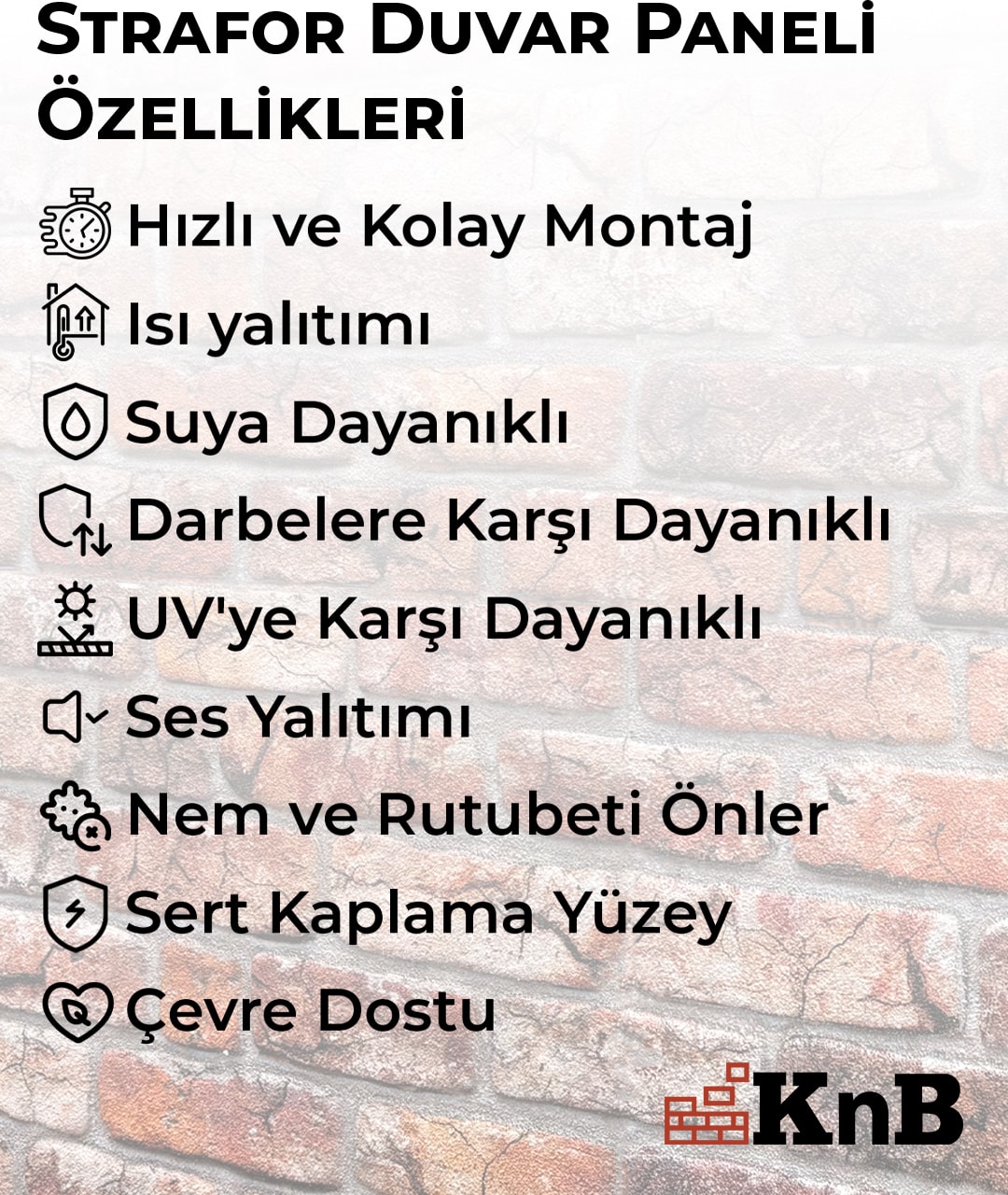 Taş Görünümlü Strafor Duvar Paneli (9'lu Paket)