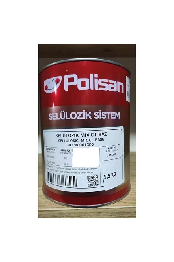 SELÜLOZİK BOYA SİYAH RENK 2,5 KG 2,52 L KOD:9005