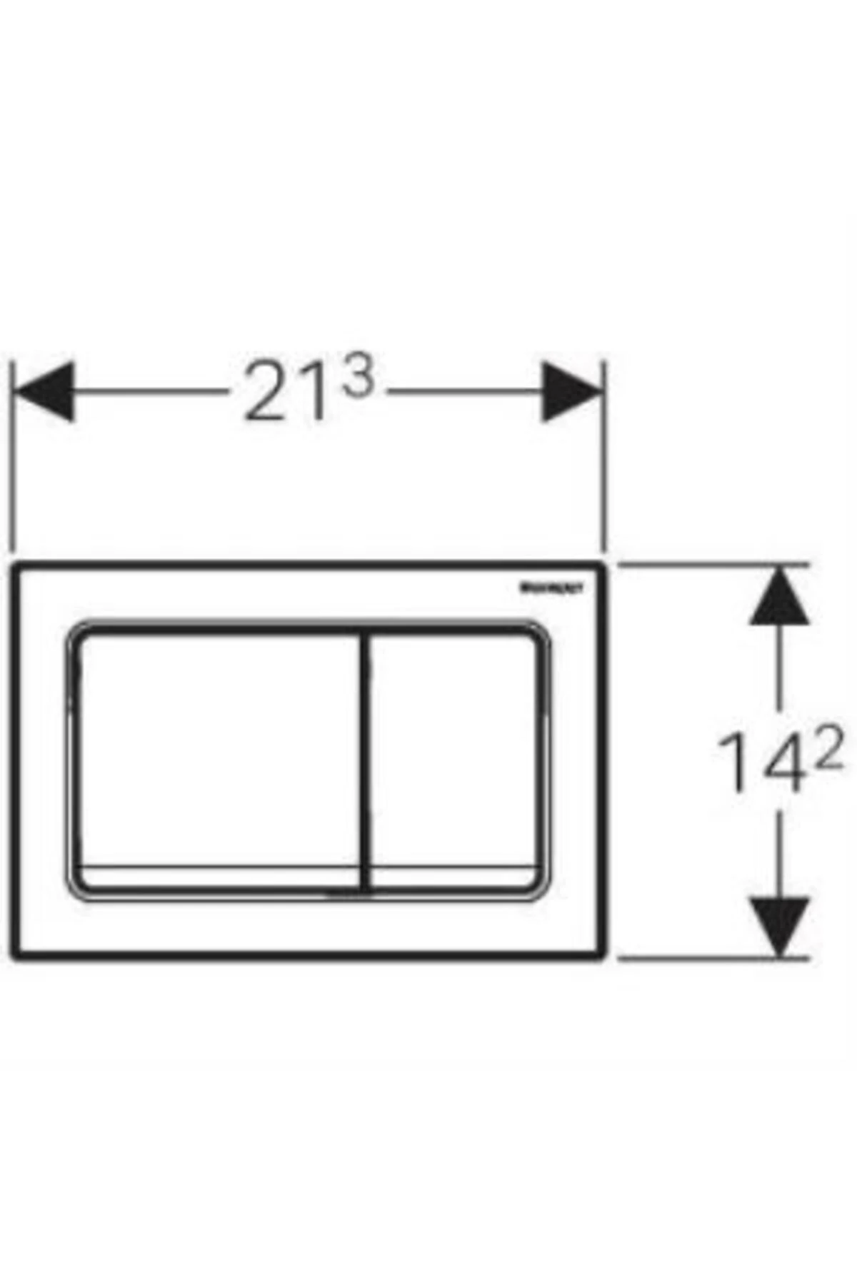 Alpha30 Kumanda Kapağı Çift Basmalı, Beyaz