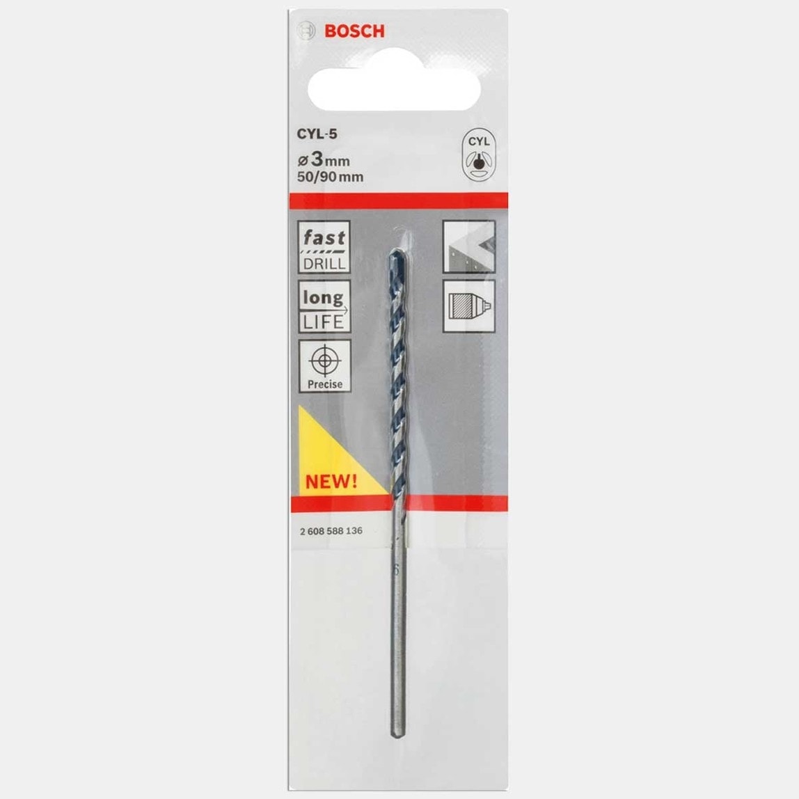 BOSCH Granit Beton Matkap Uçu 3X50X90 mm Blue Granite Turbo