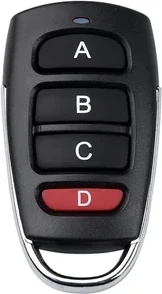 RF 433 Mhz Üniversal Kumanda; Kopyalayabilir 4 Kanal Uzaktan Kumanda