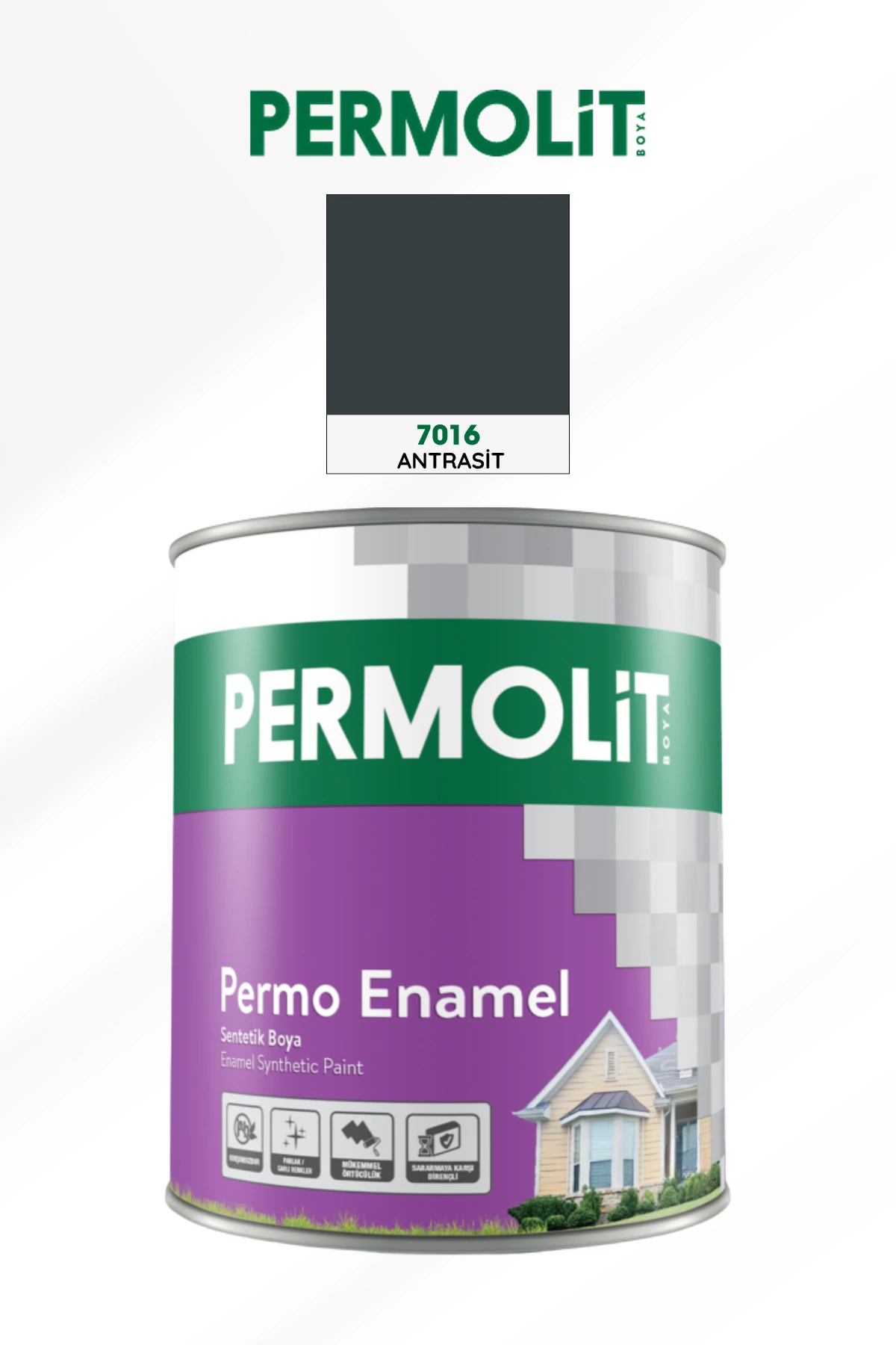 Permo Enamel Sentetik Boya | 0,75L - 2,5L | Ahşap, Demir, Metal Boyası, Kolay Uygulama