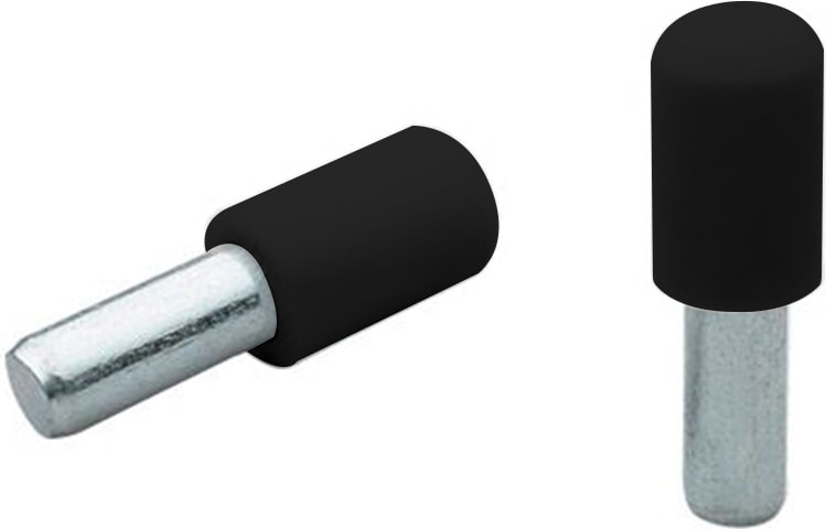 Plastik Başlı Metal Raf Pimi 5 mm Siyah ( 100 Adet )