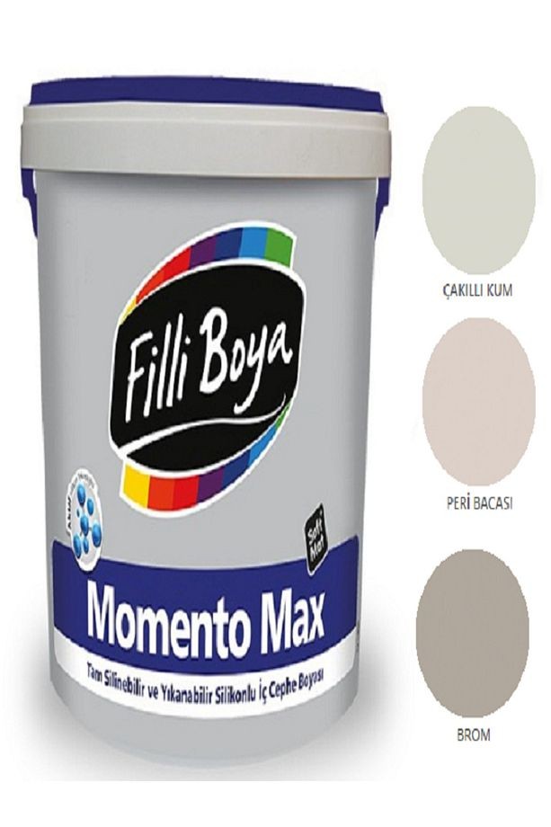 Momento Max Tam Silinebilir Yıkanabilir Silikonlu Mat Boya 1,25lt (çakıllı Kum)