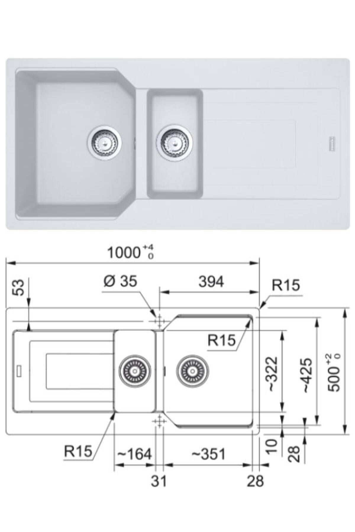 Ubg 651-100/active Plus Doccia 2.0 Eviye Armatür Seti (BİANCO)