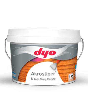 DYO AKROSÜPER  Su Bazlı Ahşap Macun  1,25 kg