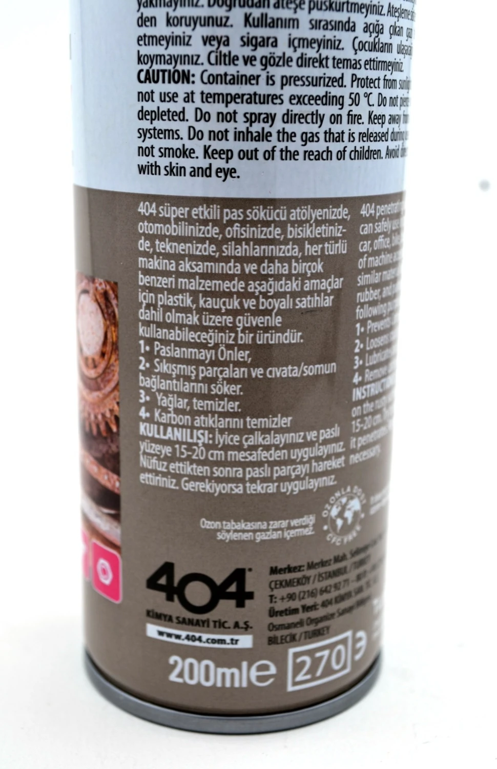 Pas Sökücü 200 ML Sprey