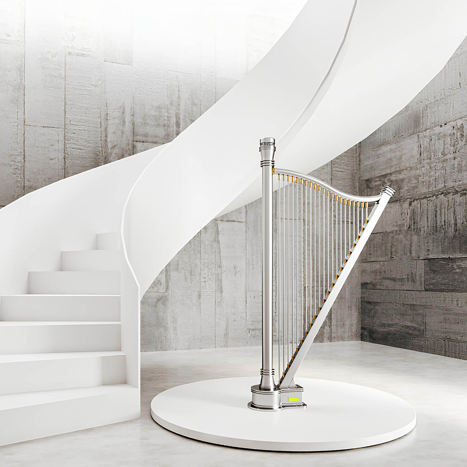 Adagio Dikey Paslanmaz Çelik Radyatör Modern Tasarım Satine 200X115 cm