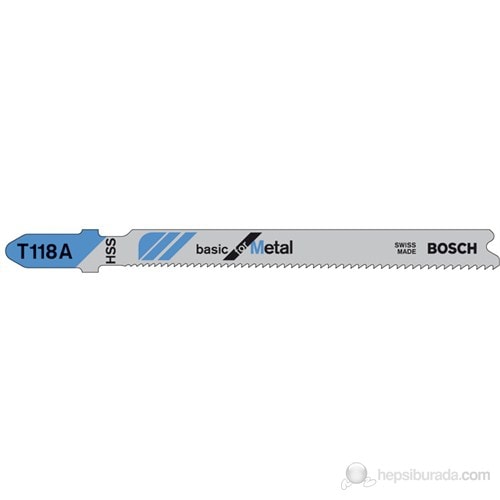 T 118 A Metalde Normal Kesim İçin 5'li Dekupaj Testere Bıçağı