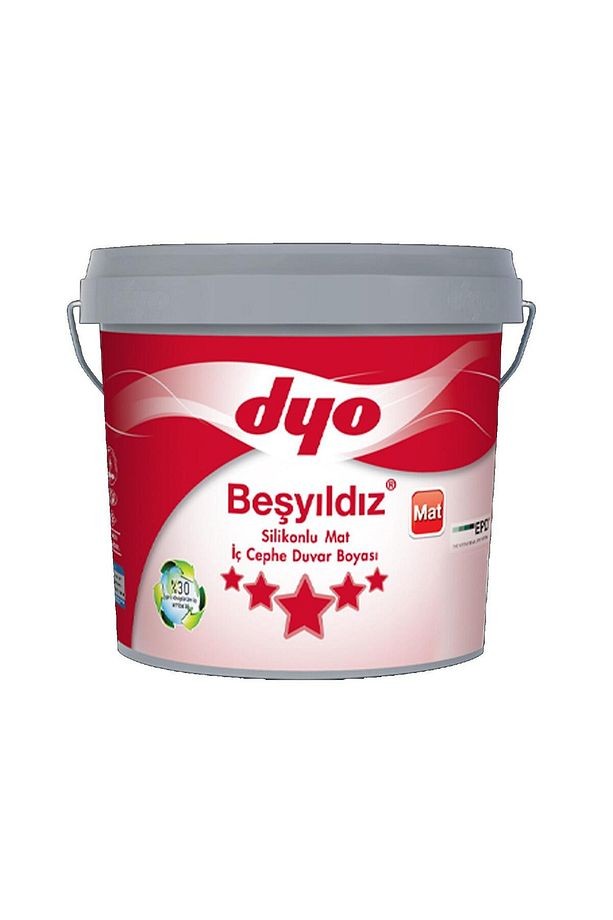 Beşyıldız Silikonlu Mat Iç Cephe Boyası 0001 Beyaz 20 Kg