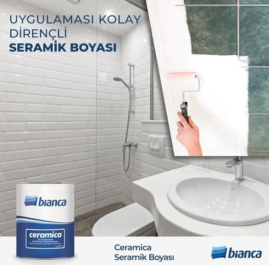 BİANCA  Ceramica Fayans Boyası Kullanıma Hazır 3.5 kg Rulo Çakıl Taşı