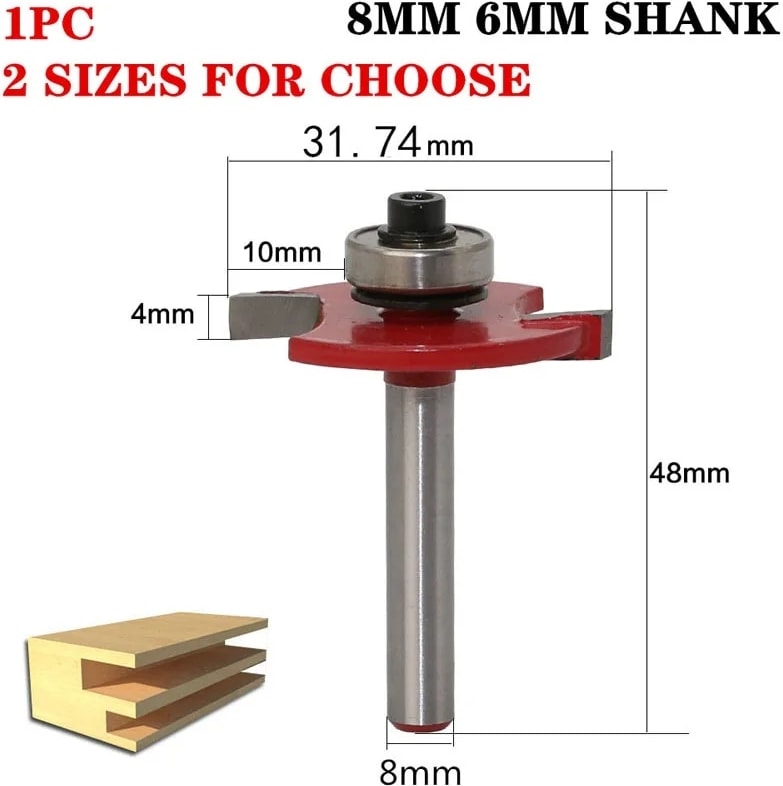 8mm Shank No1 1 Adet 6mm 8mm Shank "t" Tipi Bisküvi Ortak Planya Ahşap Yönlendirici Bit T-Yuvası Freze Kesiciler Ağaç Işleme Aletleri (Yurt Dışından)