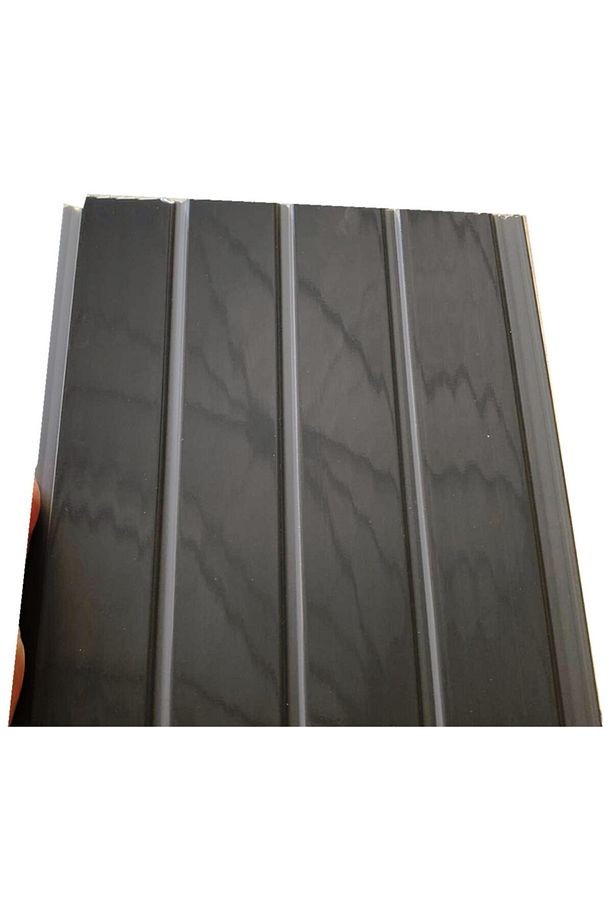 Fugalı Antrasit Gri Pvc Duvar Tavan Lambiri / 10 Adet 20cm X 1 Metre - 2 Metrekare