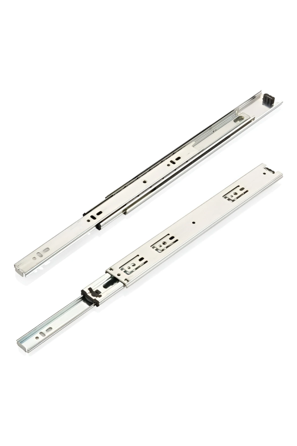 Bilyalı Teleskopik Dolap Çekmece Rayı Metal En:4.3 Cm Boy:40 Cm