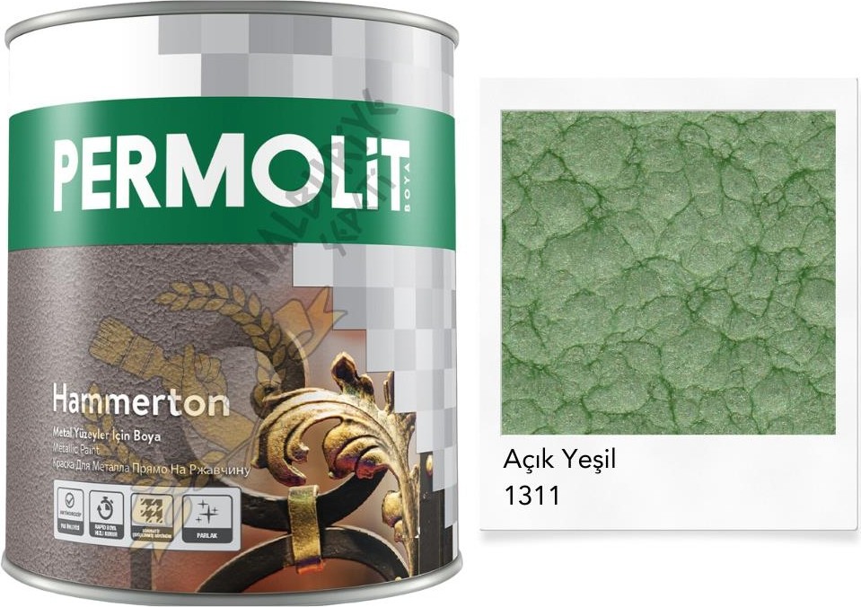 Hammerton Dekoratif Metal Boyası Açık Yeşil 0.75 Lt.