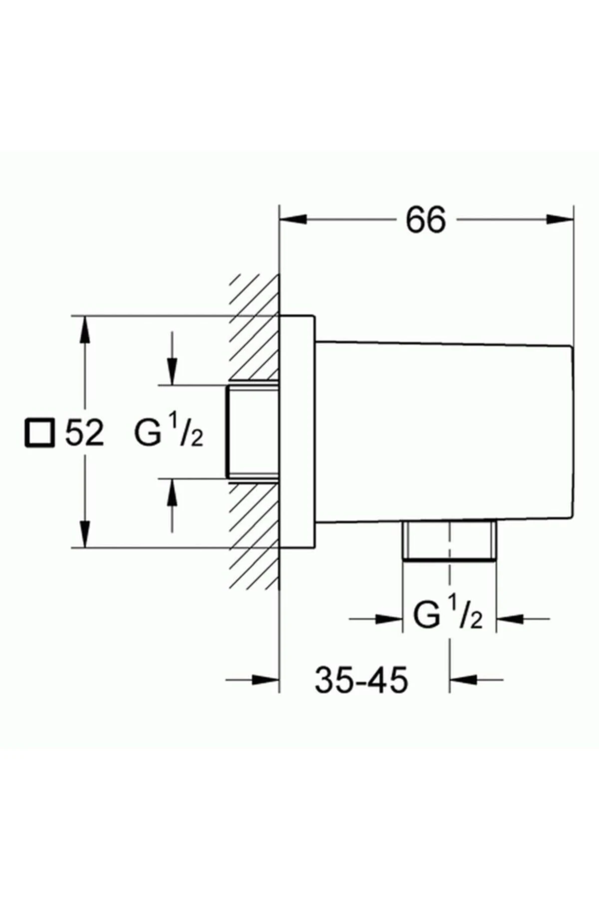 Euphoria Cube Duş Çıkış Dirseği - 27704000