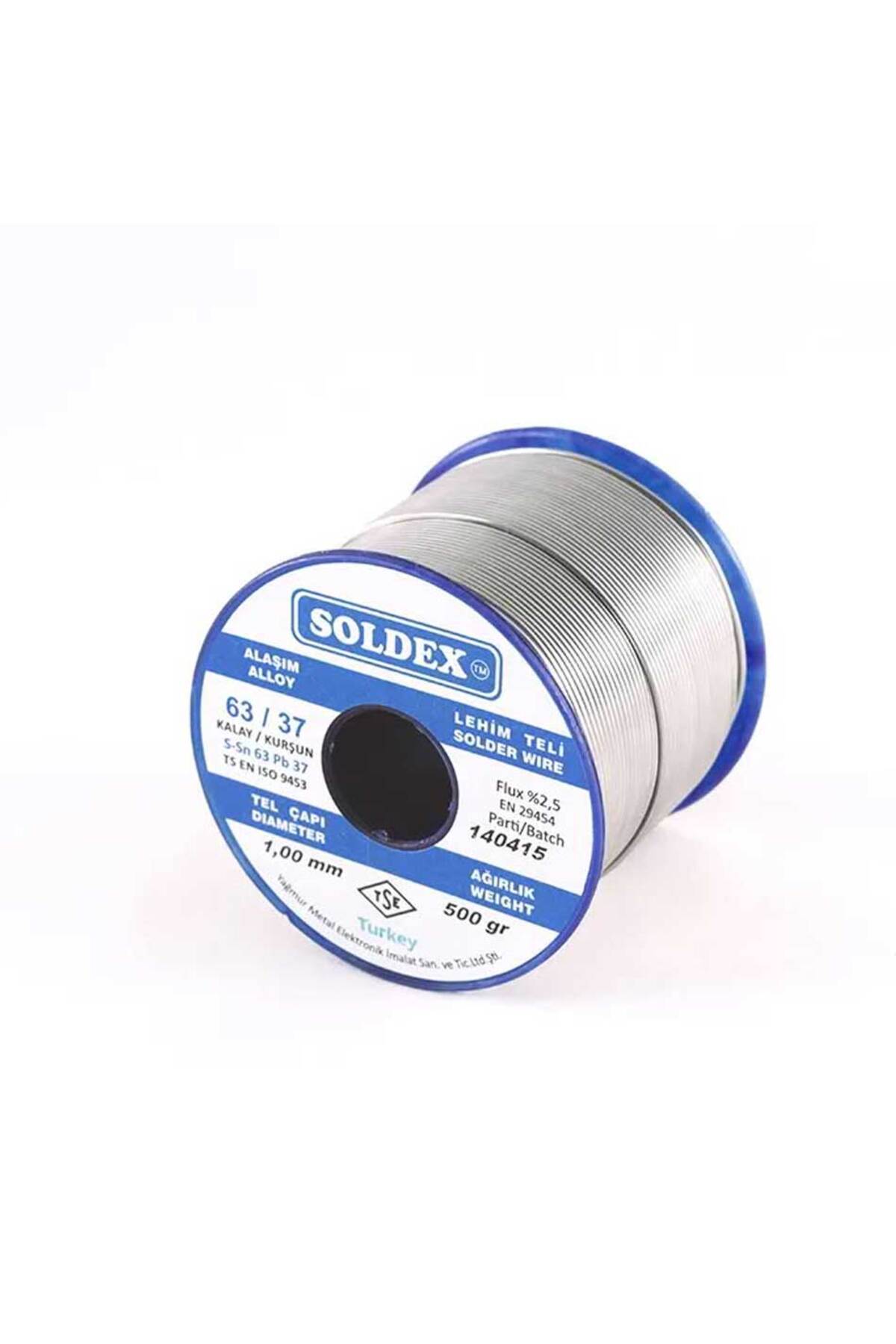 63-37 Lehim Teli 200 Gr 1 mm, Sn:63 - Pb:37